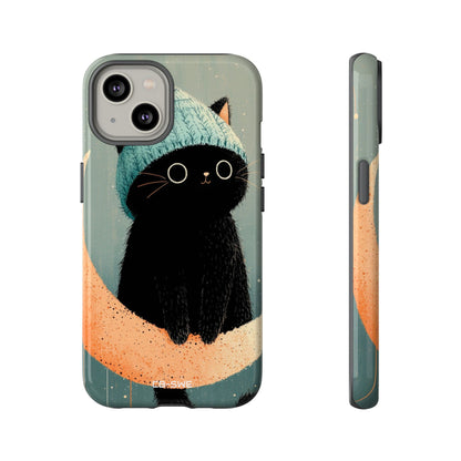 Cat Sits Dreaming - iPhone Case