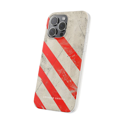 Striker Crimson Stripes iPhone 15 - Flexi Phone Case