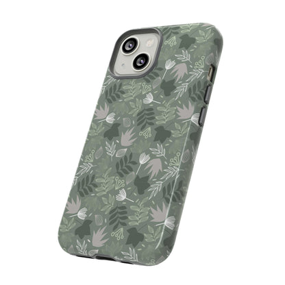 Jungle Green Leaf - Protective Phone Case