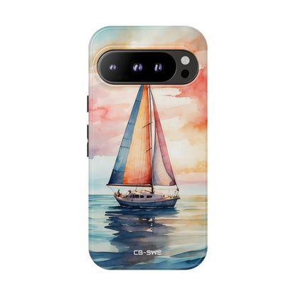 Sailboat Glides Calm - Google Pixel Case