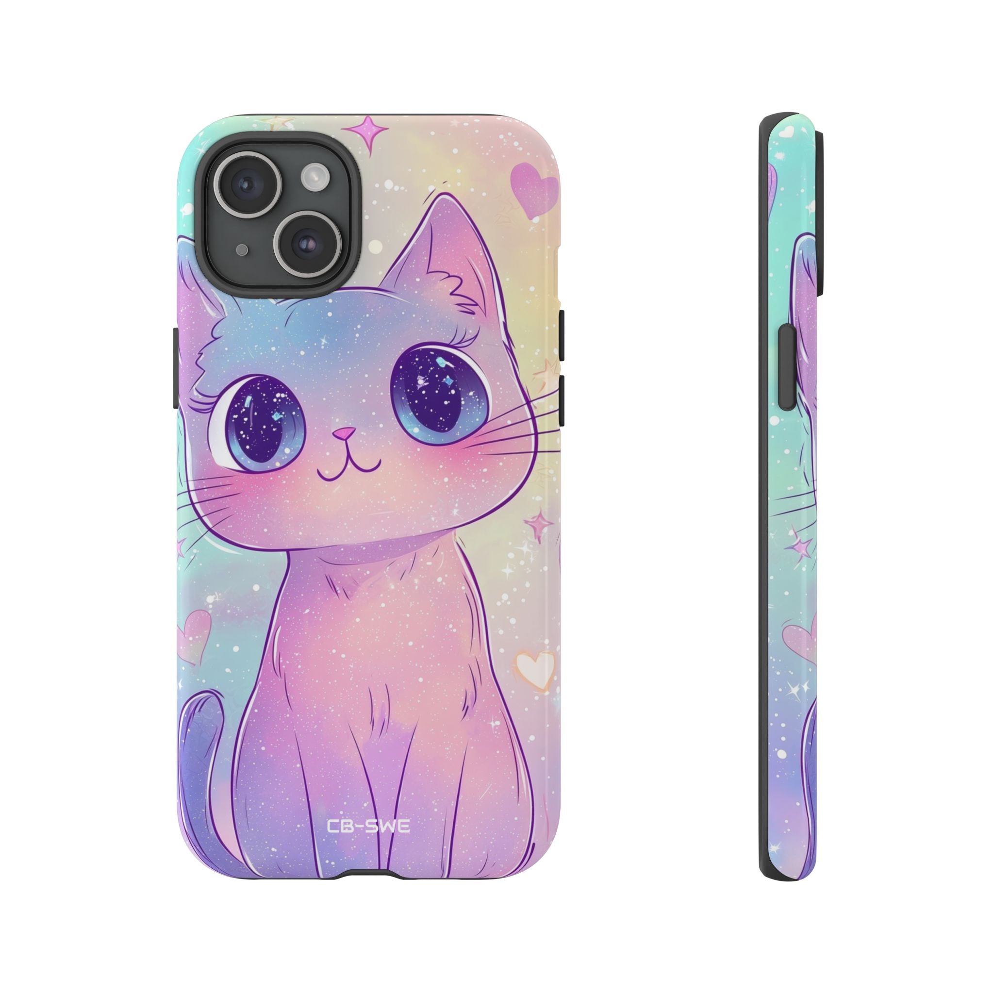 Sparkling Cat Smiles - iPhone Case