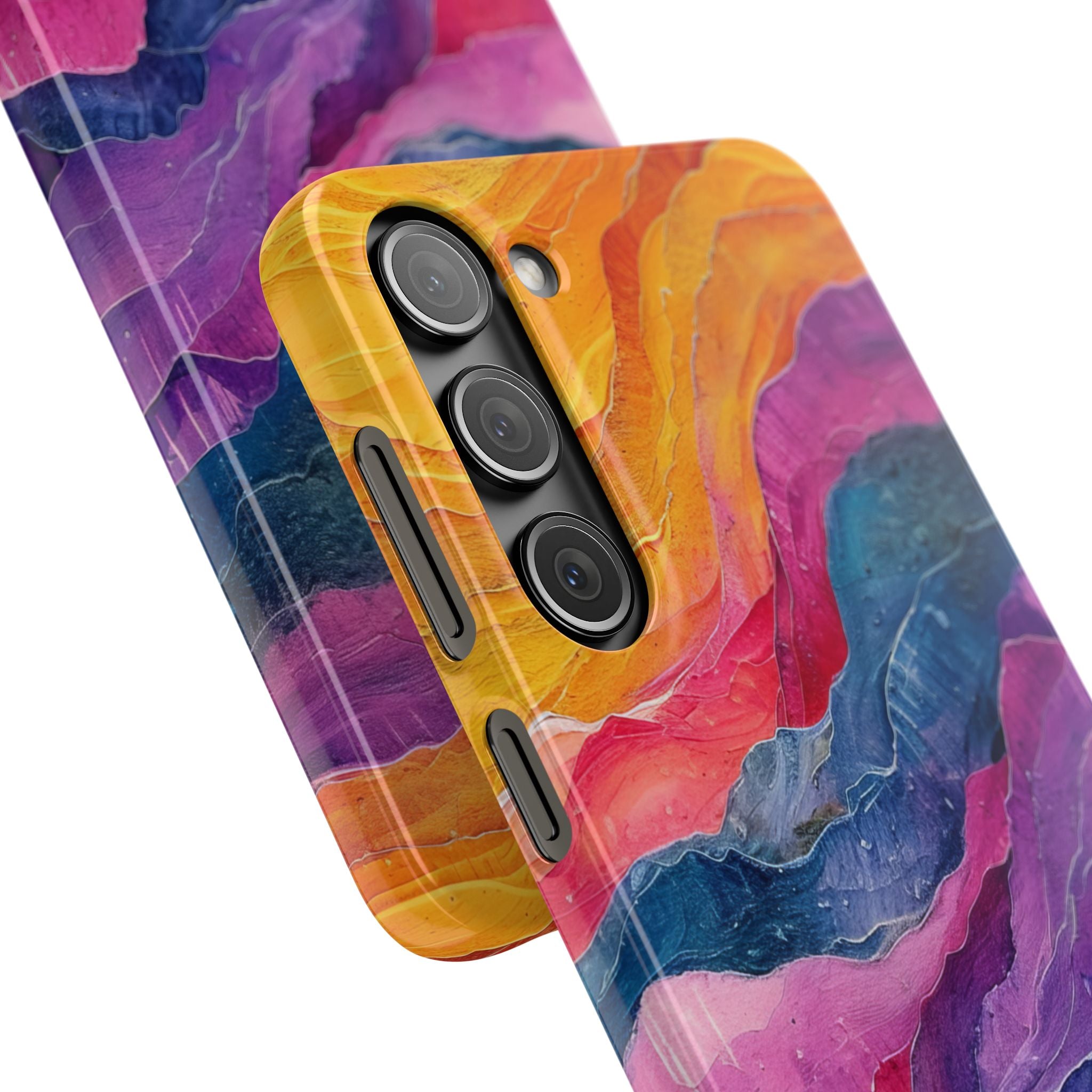 Vibrant Abstract Waves - Slim Samsung S23 Phone Case