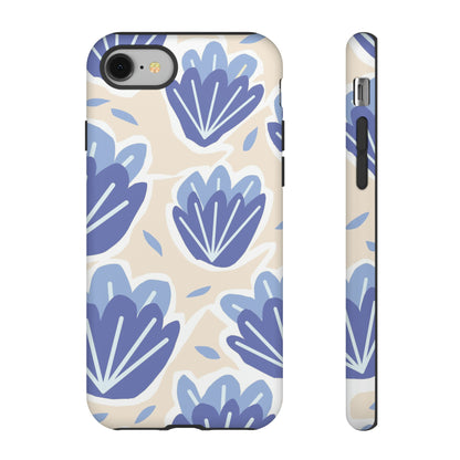 Light Blue Happy Flower - Protective Phone Case