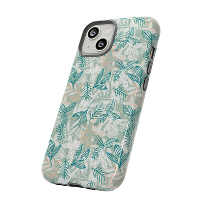 Light Green Leaf - Protective Phone Case