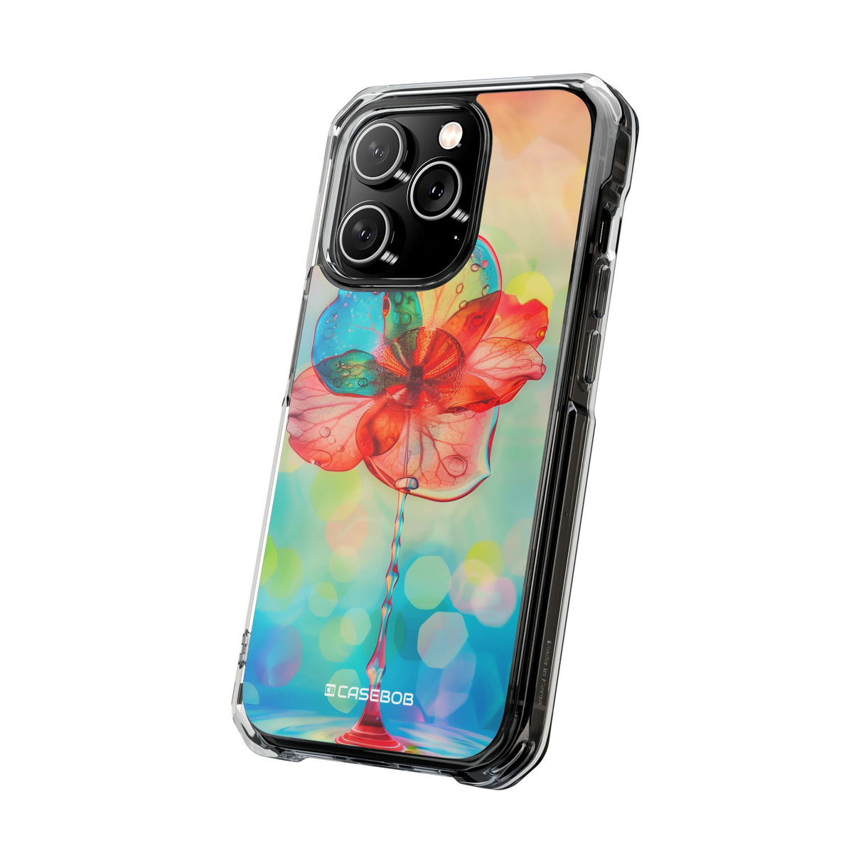 Dreamy Liquid Bloom - Phone Case for iPhone (Clear Impact - Magnetic)