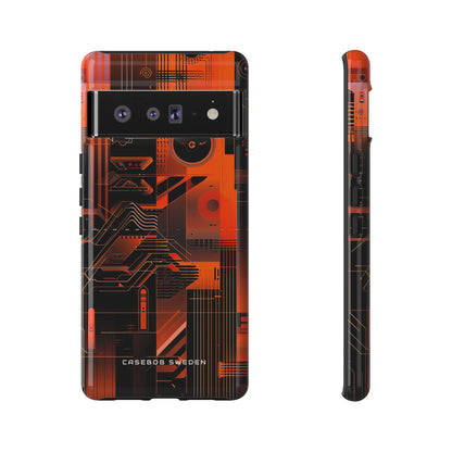 Gradient Circuitburst Google Pixel 6 - Tough Phone Case