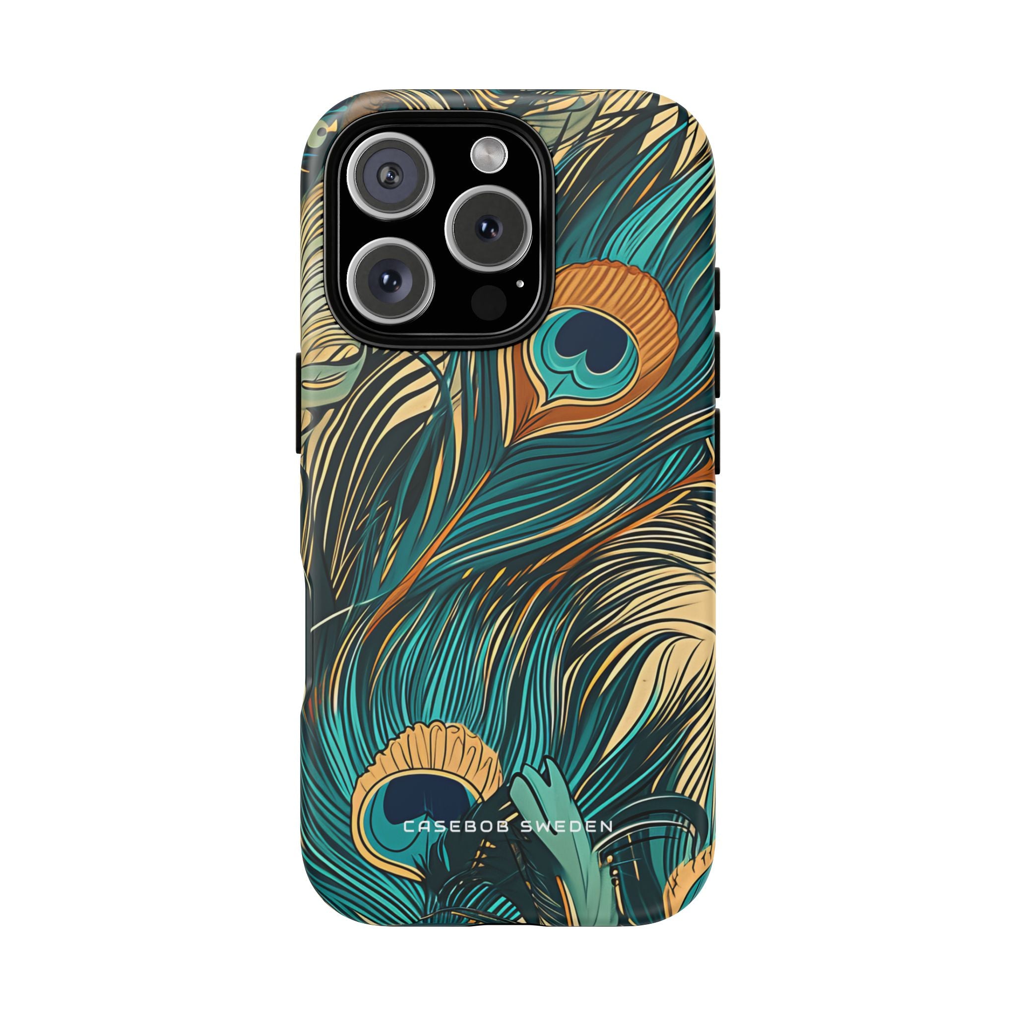 Art Nouveau Peacock Elegance iPhone 16 - Tough Phone Case