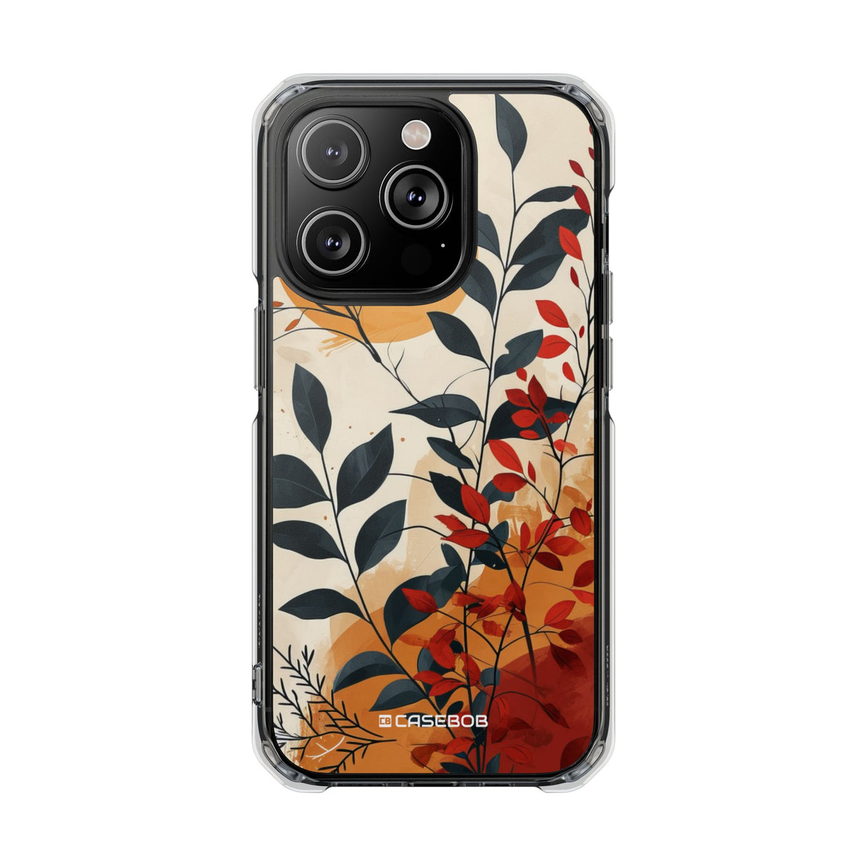 Botanical Serenity – Handyhülle für iPhone (Clear Impact – Magnetisch)