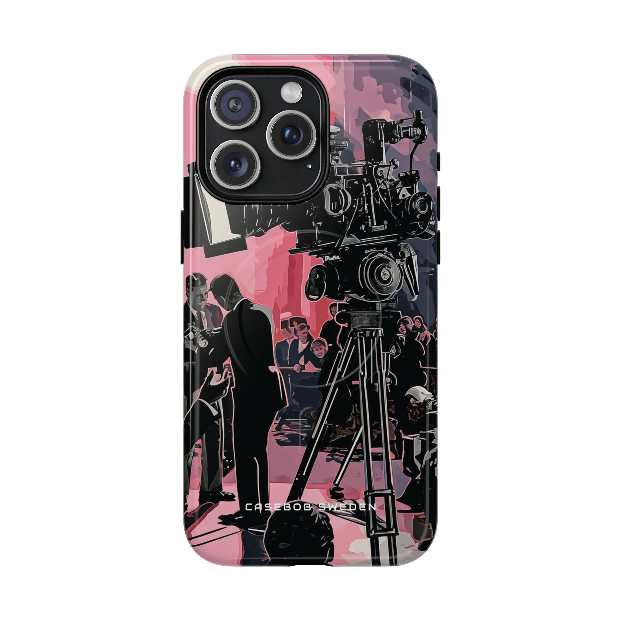 Retro Cinematic Spotlight iPhone 15 | Tough+ Phone Case