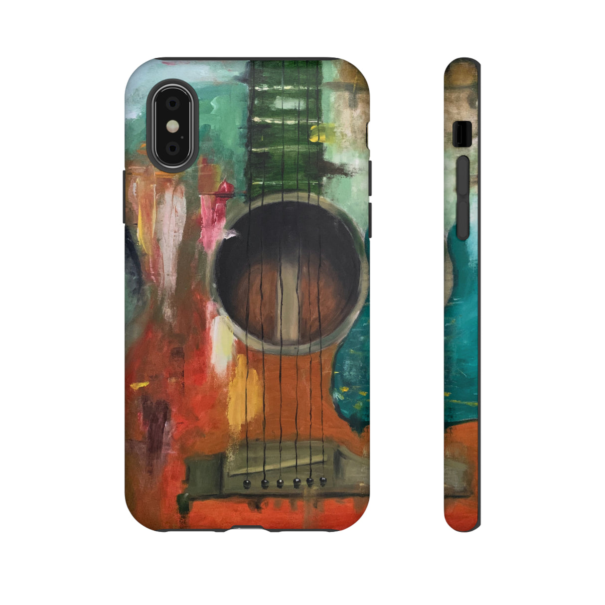 Oil painting - Guitar - Protective Phone Case