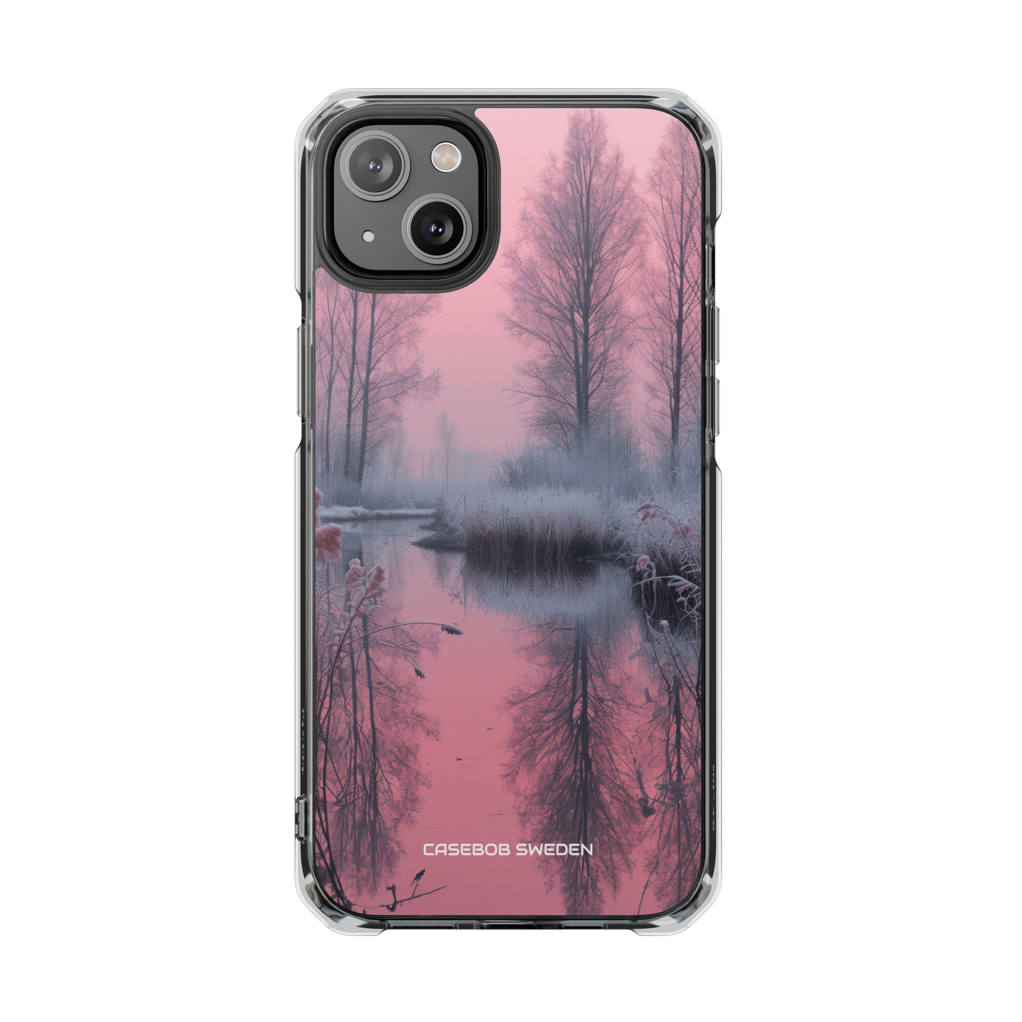 Pink Serenity Case - Clear Impact iPhone 14 Phone Case