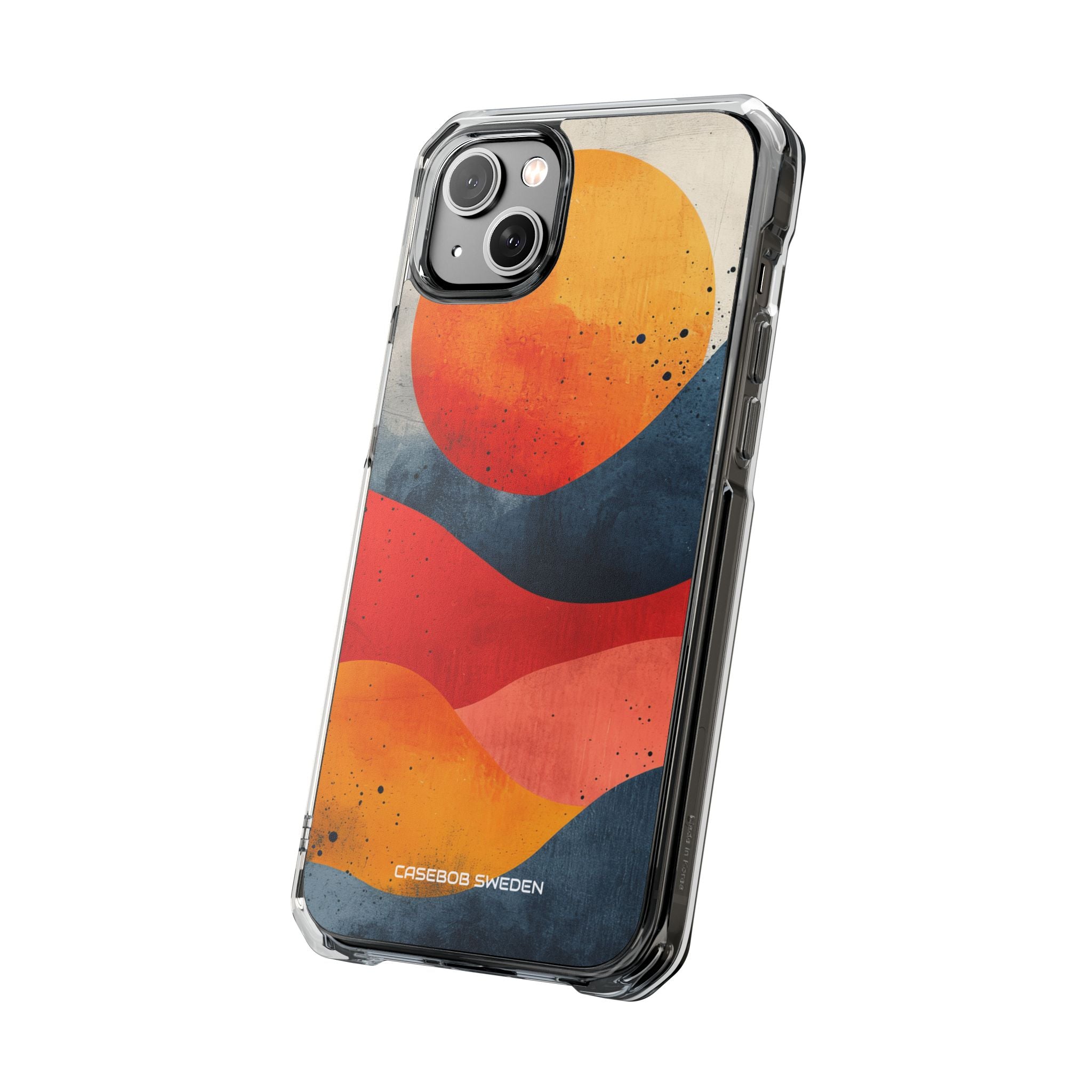 Sunburst Waves - Clear Impact iPhone 14 Phone Case