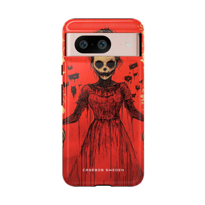 Haunting Scarlet Descent Google Pixel 8 - Tough Phone Case