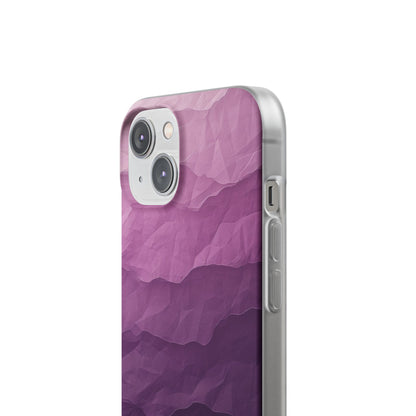 Purple Wave Layers iPhone 14 Case - Soft