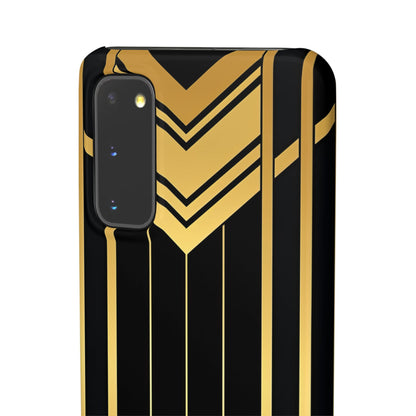 "Golden Art Deco Symmetry in Geometric Elegance" Samsung S20 - Slim Phone Case