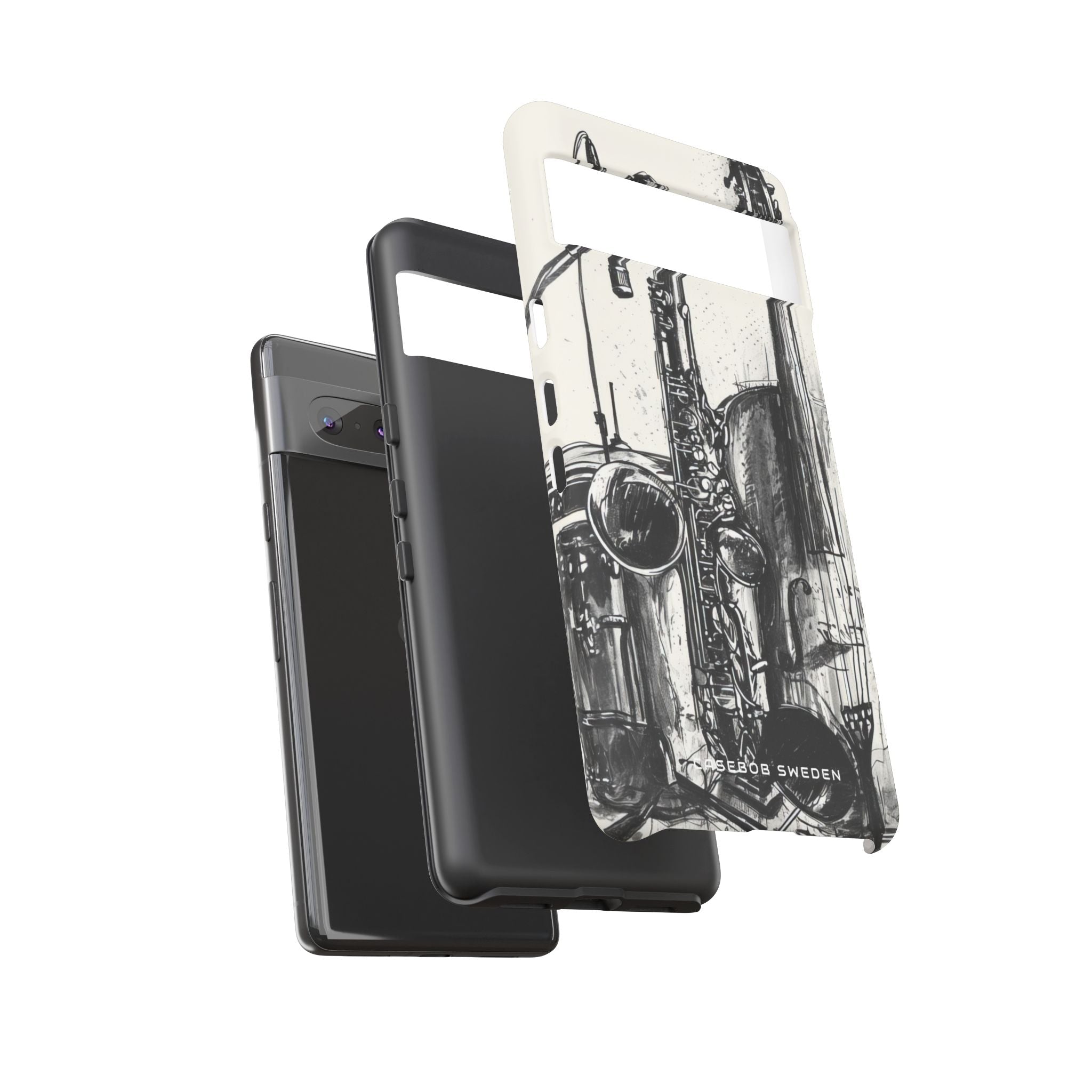 Jazz Instrument Line Symphony Google Pixel 7 - Tough Phone Case