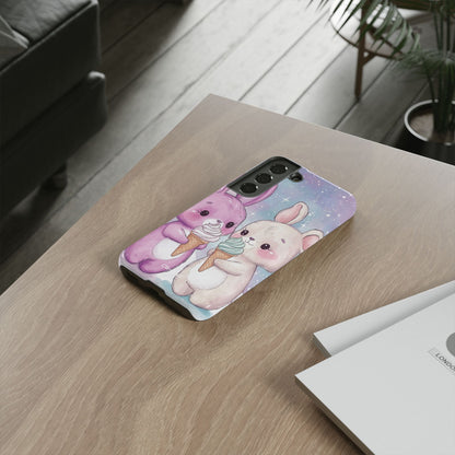 Rabbits Enjoy Ice Cream - Samsung Case