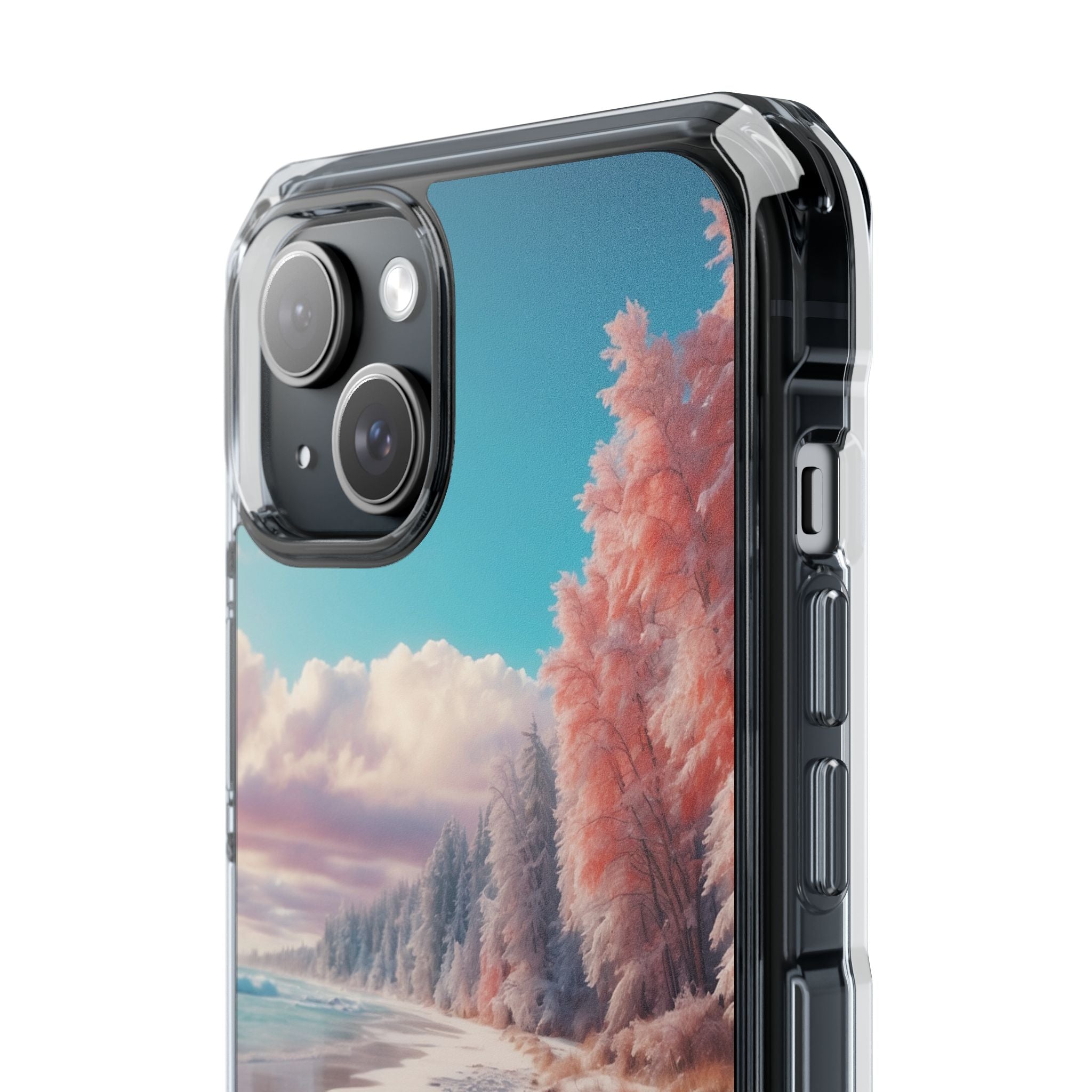 Shadows Embrace Waves iPhone Case - Impact
