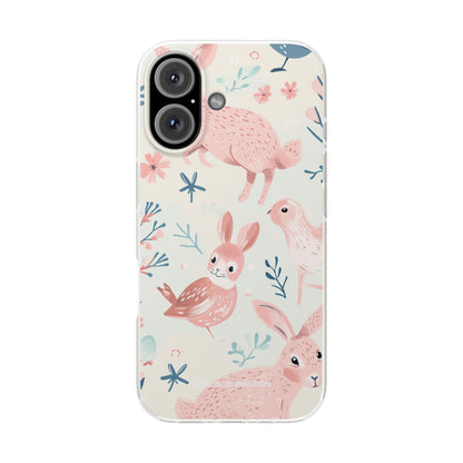 Pastel Whimsical Nature - Flexi iPhone 16 Phone Case