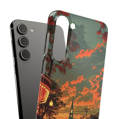 Mid-Century Nostalgia Streetscape Samsung S23 - Slim Phone Case