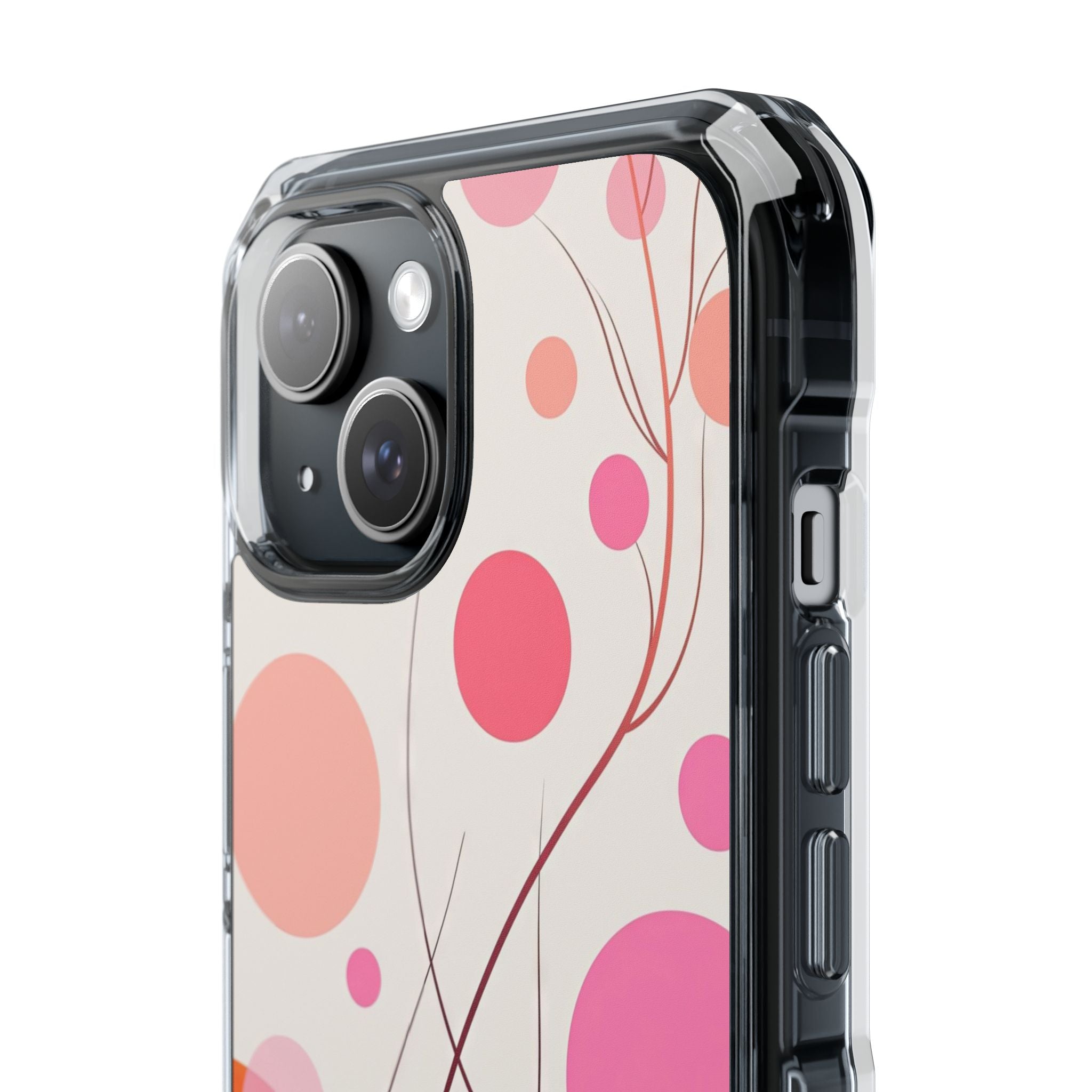Circles Embrace Lines iPhone Case - Impact