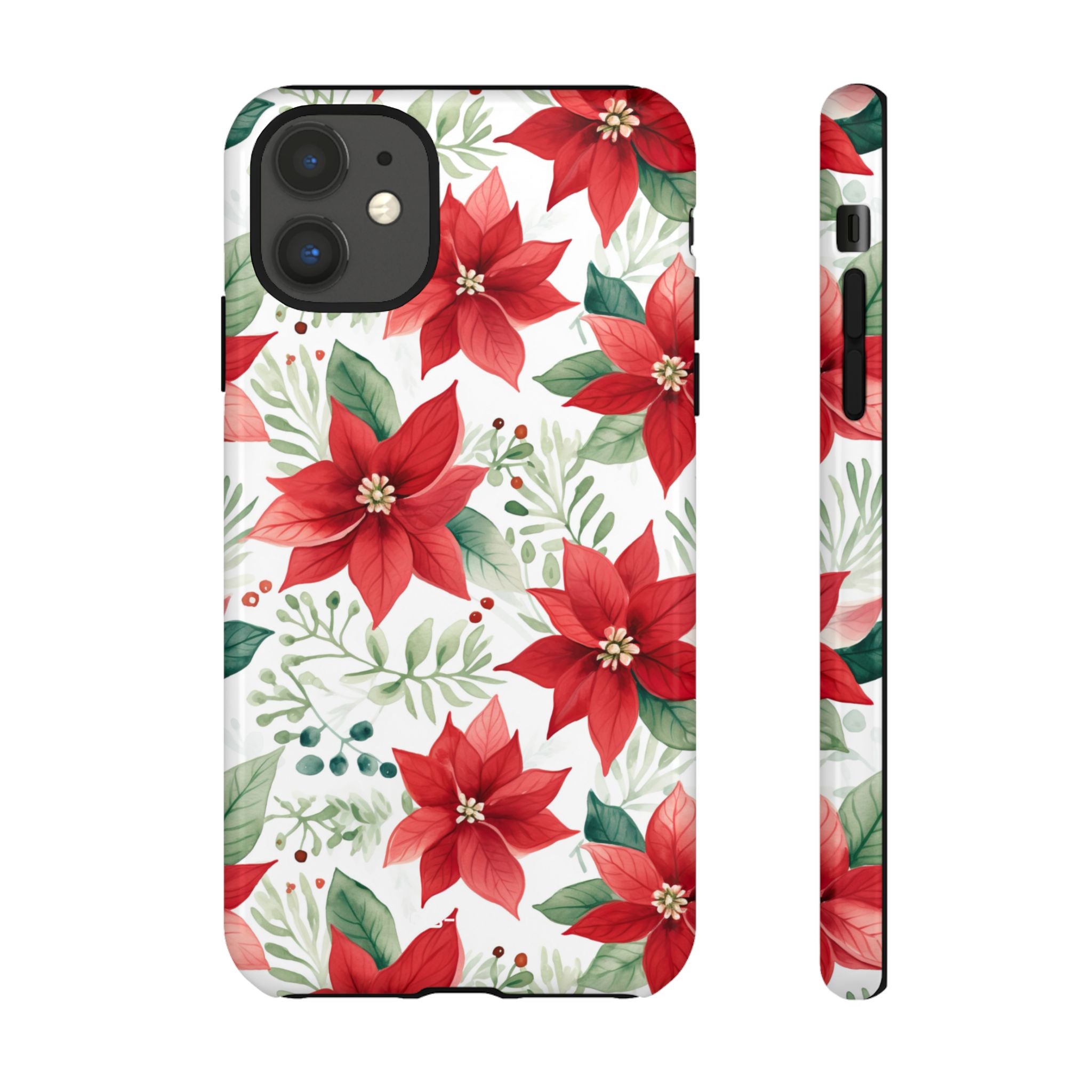 Poinsettias Bloom Bright - iPhone Case
