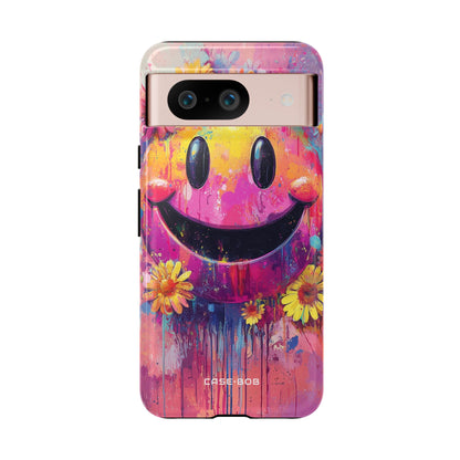 Smiley Bloom Google Pixel 8 Case - Tough