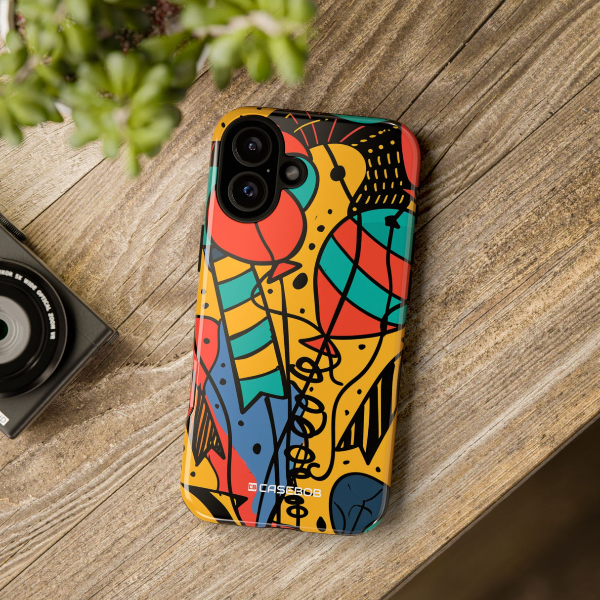 Joyful Whimsy in Vibrant Yellow - for iPhone 16