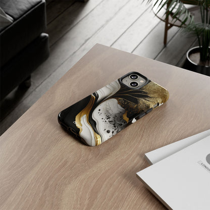 Gold Swirl Elegance - iPhone Case