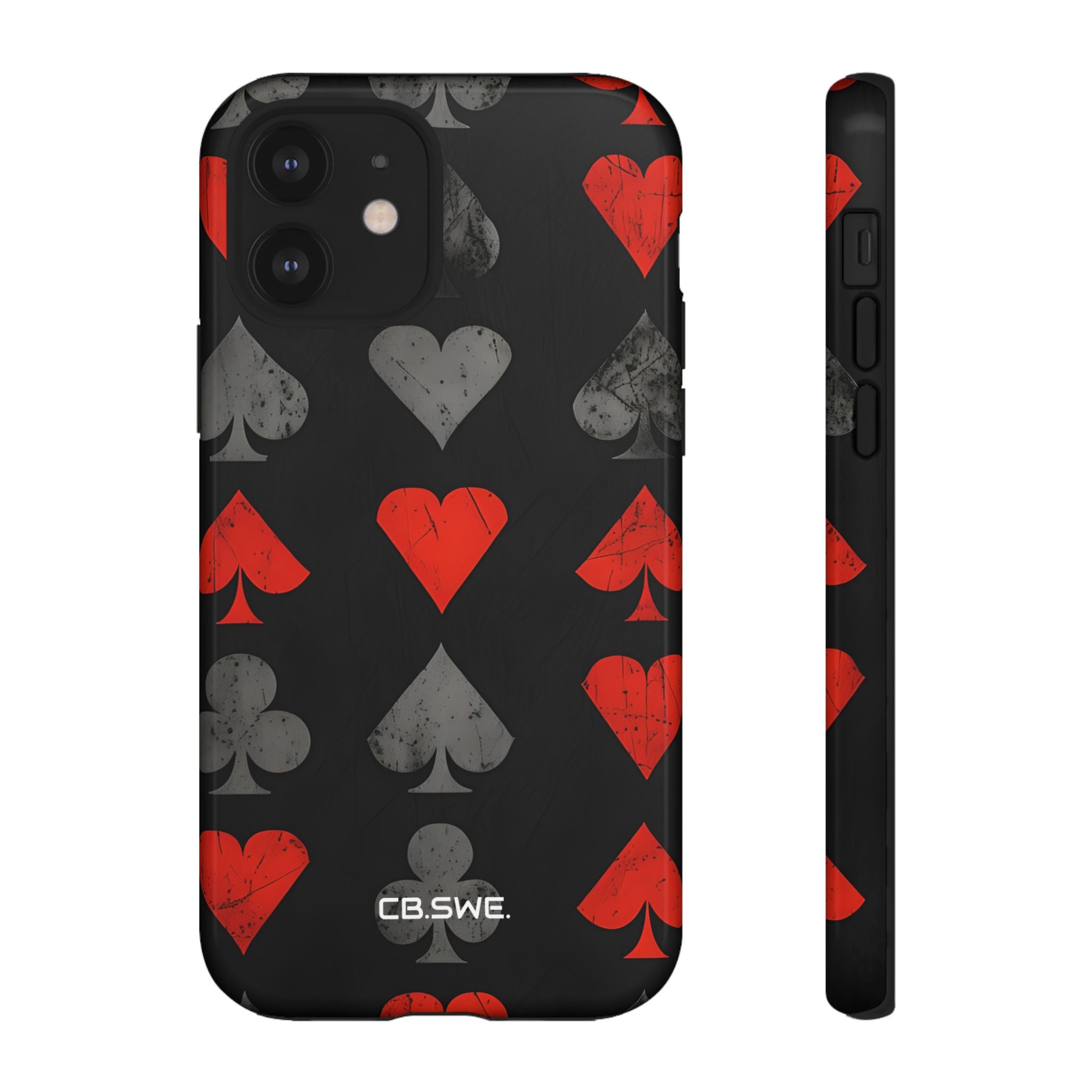Playing Card Suits Gothic Flair iPhone 12 - Tough