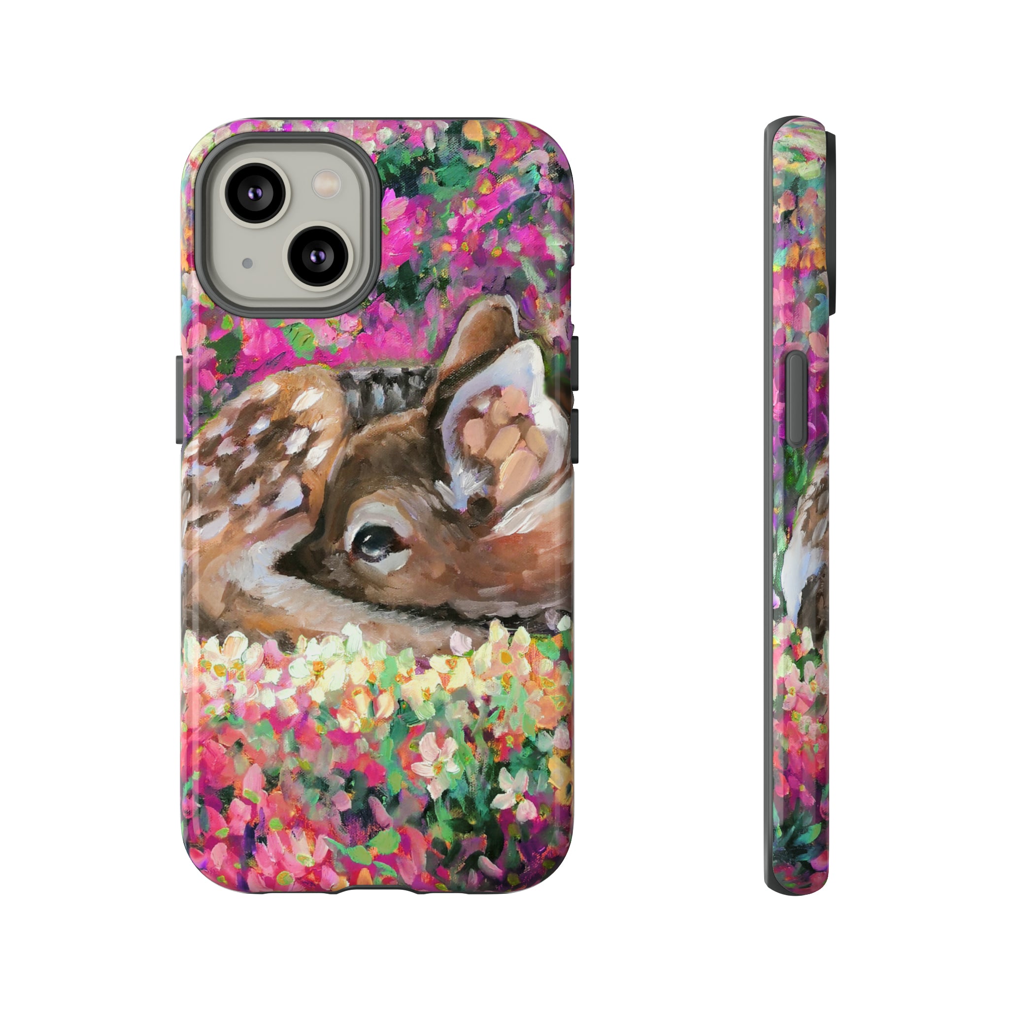 Oil painting - Young Deer - Protective Phone Case