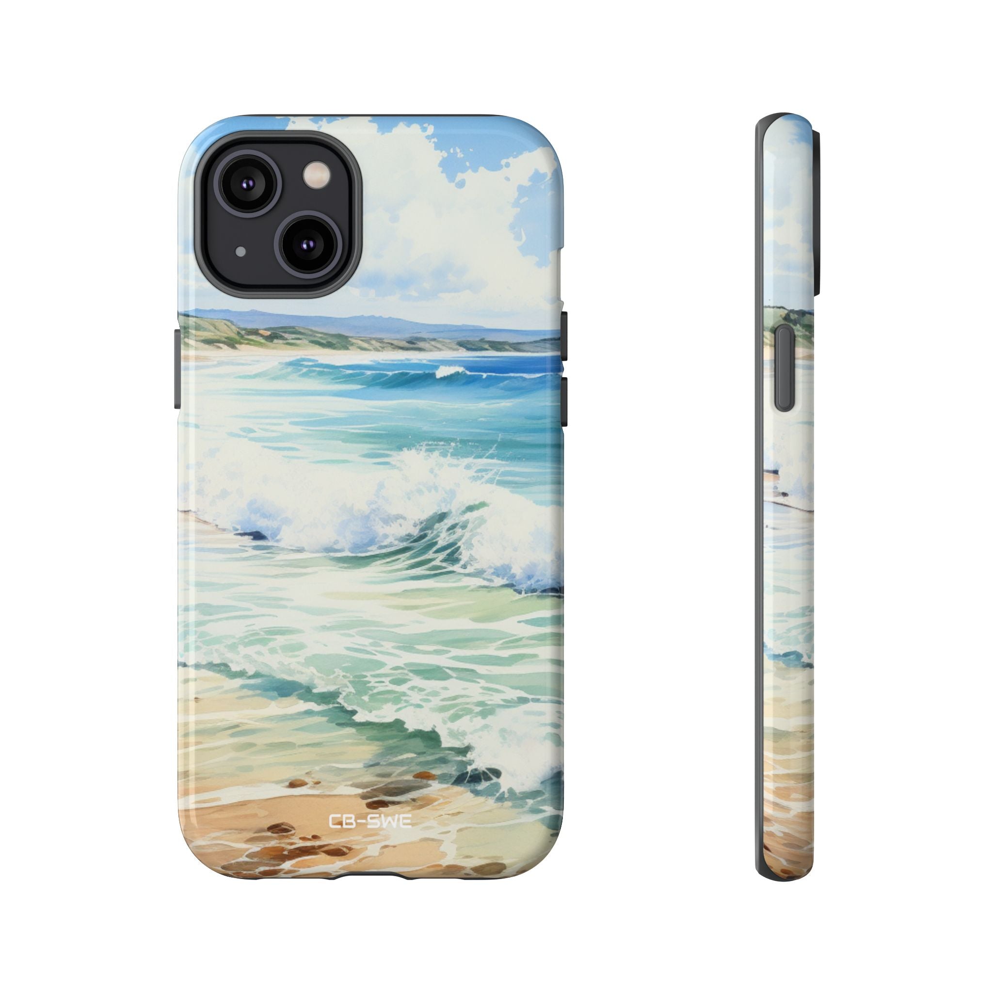 Serene Coastal Watercolors - iPhone Case