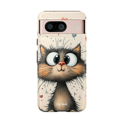 Whimsical Cat Smiles - Google Pixel Case
