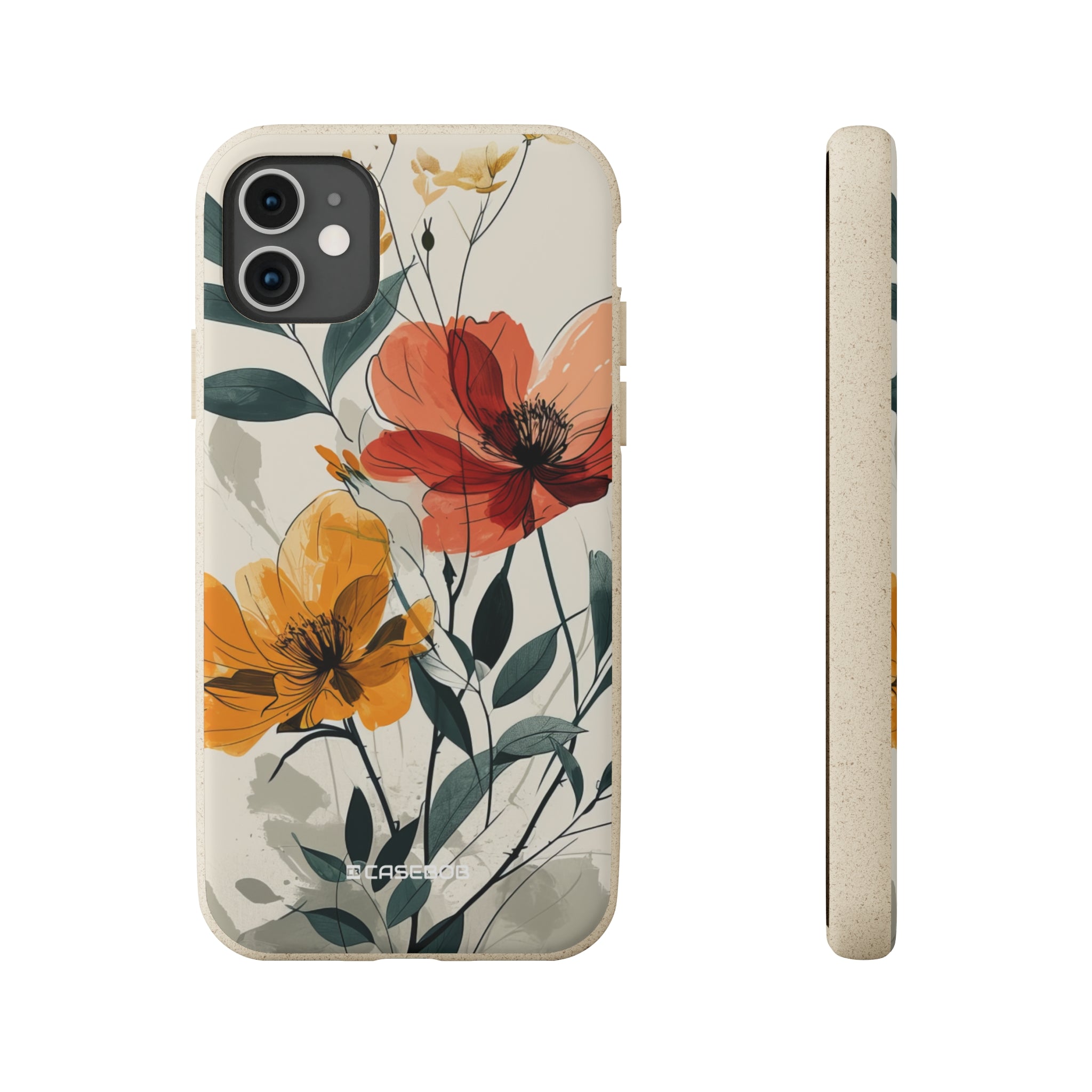 Serene Floral Harmony | Biodegradable Phone Case