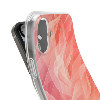 Peach Wave Drift iPhone 16 Plus Case - Soft