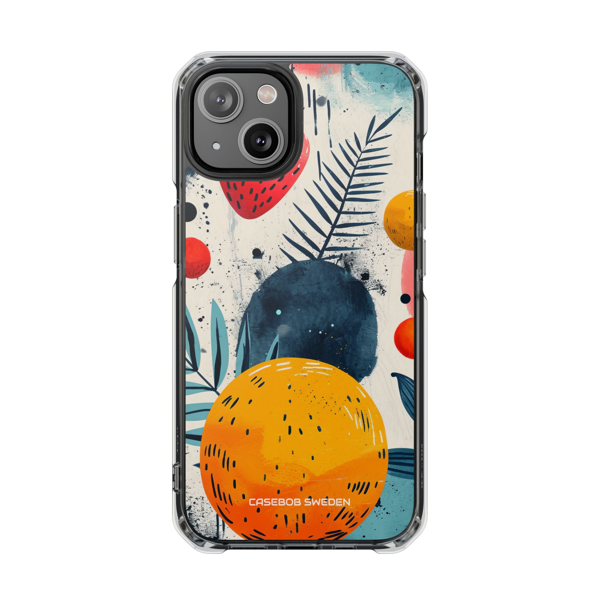 Vibrant Fruit Canvas - Clear Impact iPhone 14 Phone Case