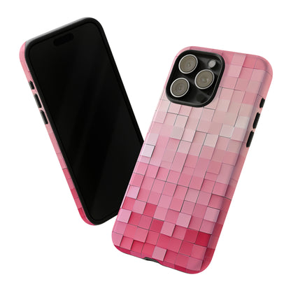 Pink Gradient Mosaic - Protective Phone Case