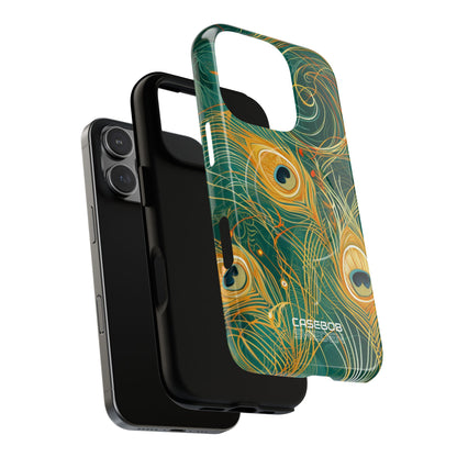 Vibrant Peacock Whirl iPhone 16 - Tough+