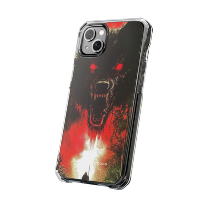 Bloodmoon Wolf's Lament iPhone 14 - Clear Impact Phone Case