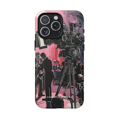 Retro Cinematic Spotlight iPhone 15 | Tough+ Phone Case