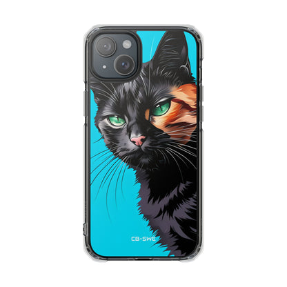 Curious Cat Stare iPhone Case - Impact