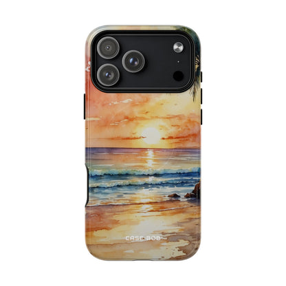 Sunset Palm iPhone 17 Pro Max Case - Tough+