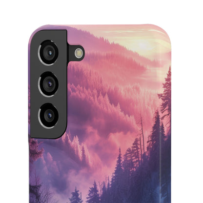 Misty Forest Serenity - Slim Samsung S22 Phone Case