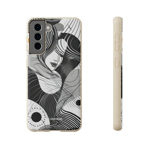 Fluid Noir Rhythm | Biodegradable Phone Case