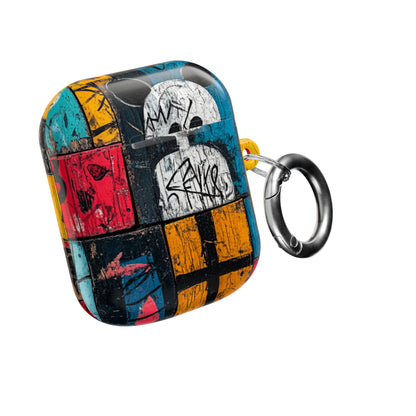 Witte Orb Graffiti - AirPods Case