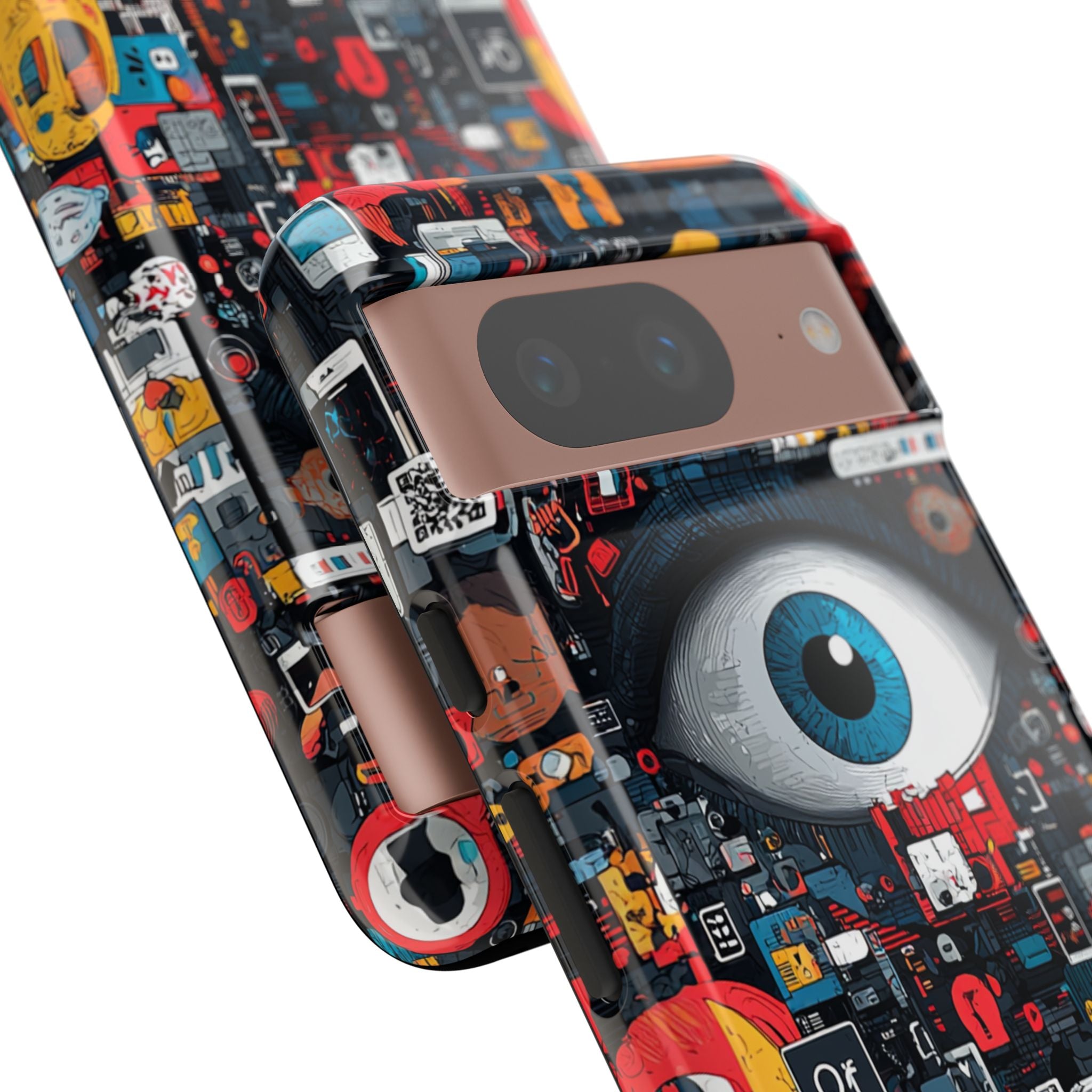 Digital Eye Blue Google Pixel 8 Case - Tough