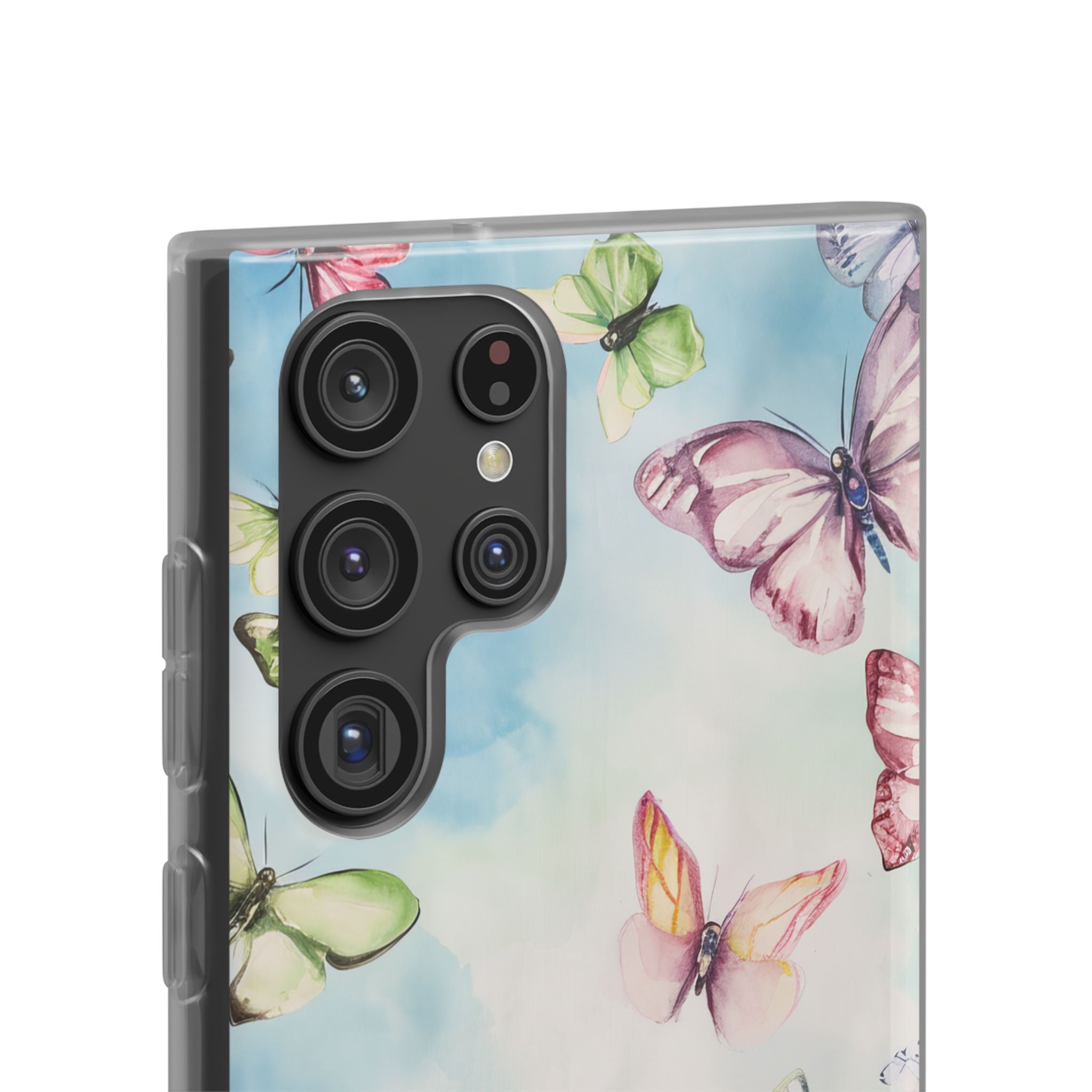 Watercolor Butterfly Bliss - Flexi Samsung S22 Phone Case