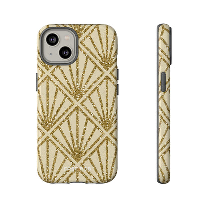 Gold Diamond Radiance iPhone 14 Case - Tough