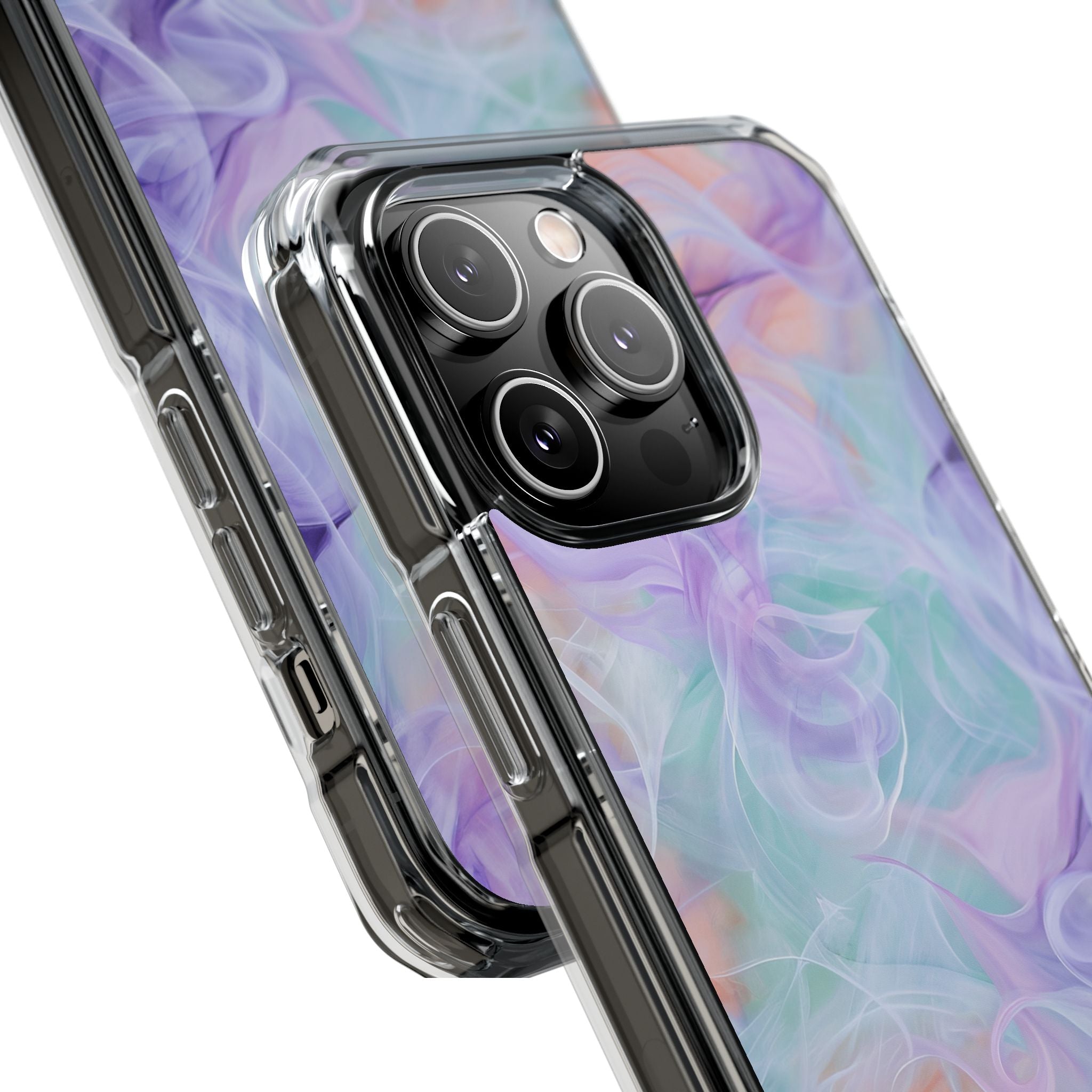 Purple Peach Whirl - Clear Impact iPhone 14 Phone Case