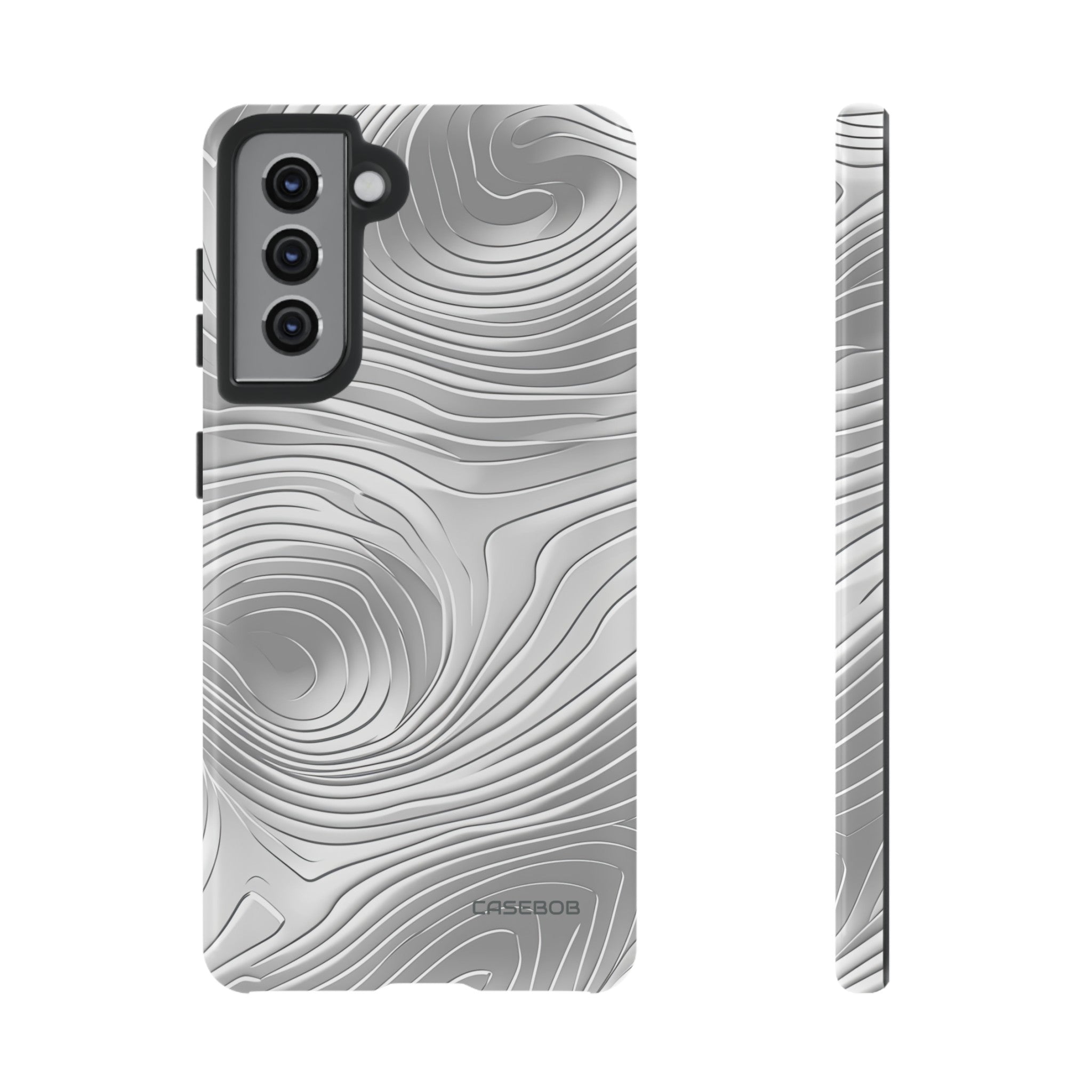 Sleek Grey Minimalism - Protective Phone Case